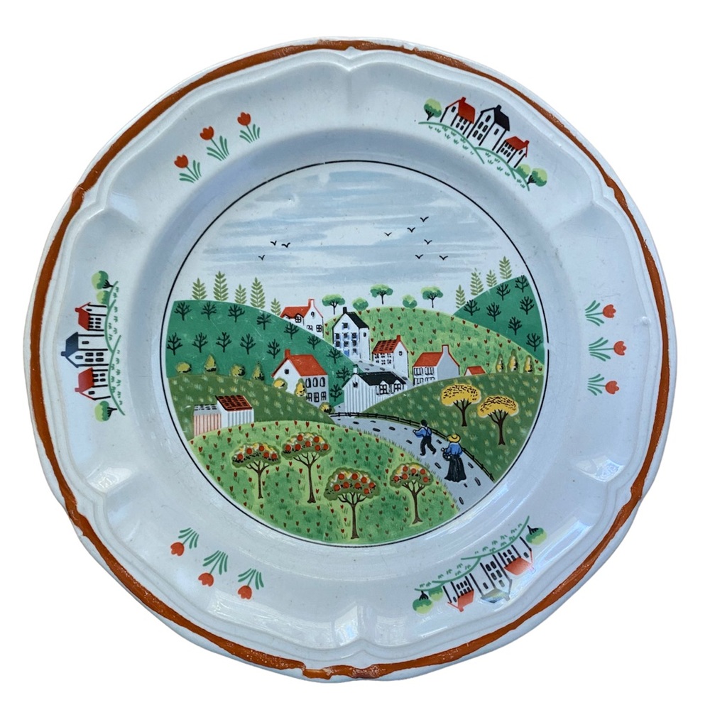 Newcor Stoneware Japan Country Village Set of 4